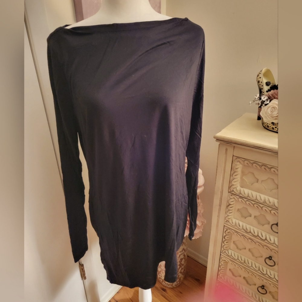 WHBM Long tunic w/ Asymmetrical hem
